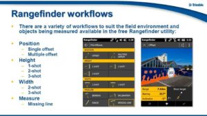 trimble geo 7x Rangefinder workflows